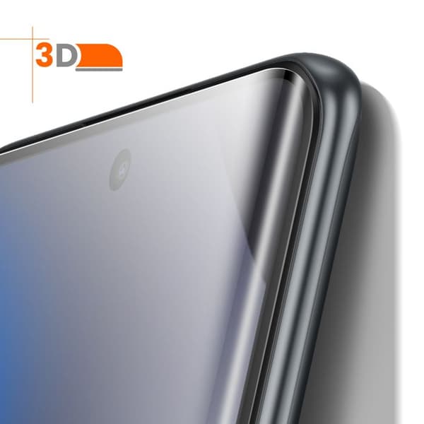 Coque Soft Touch til Redmi Note 15 5G / 4G med Glas i Helt Kant til Kant Xfm Sort Svart