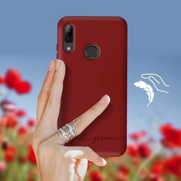 Huawei P Smart 2019 ja Honor 10 Lite Case Just Green Red - JUST GREEN - Jäykkä - Synteettinen - Matta - Sekoitettu