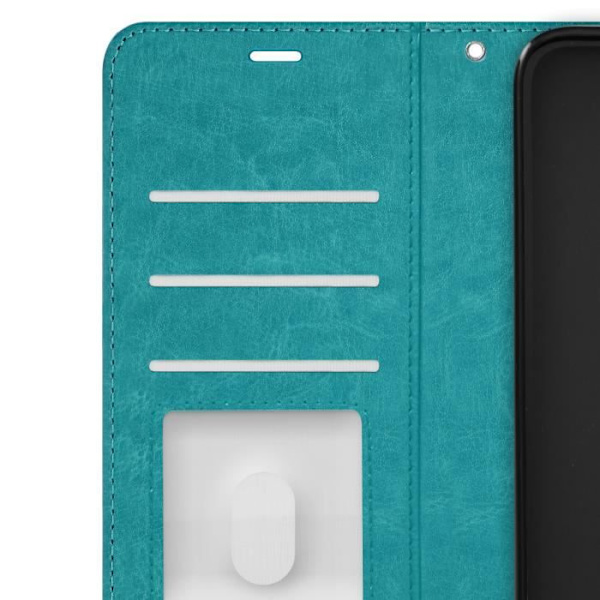 Etui til Redmi Note 13 Pro 5G - MAYAXESS - Pungholder og håndledsrem - Turkis Blå