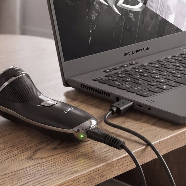 OneBlade USB -latauskaapeli 2-pinniselle sähköparralle 1m 5V LinQ Musta