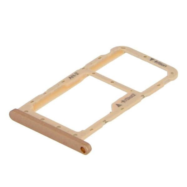 Nano SIM + micro-SD-kortlåda Huawei P20 Lite - AVIZAR - Ersättningsadapter - Guld Guld