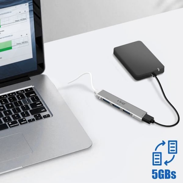 Ultranopea 4-porttinen USB HUB -sovitin