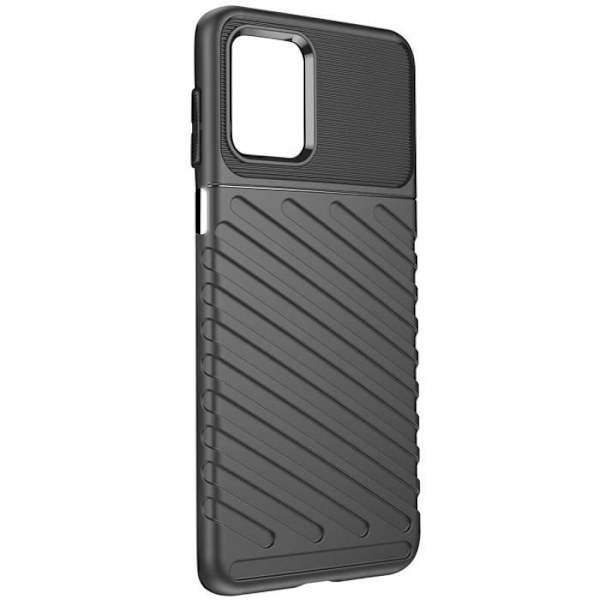 Skyddande skal - Motorola - Moto G13, G23 - Flexibelt silikon - Halkskydd - Ruggat Svart