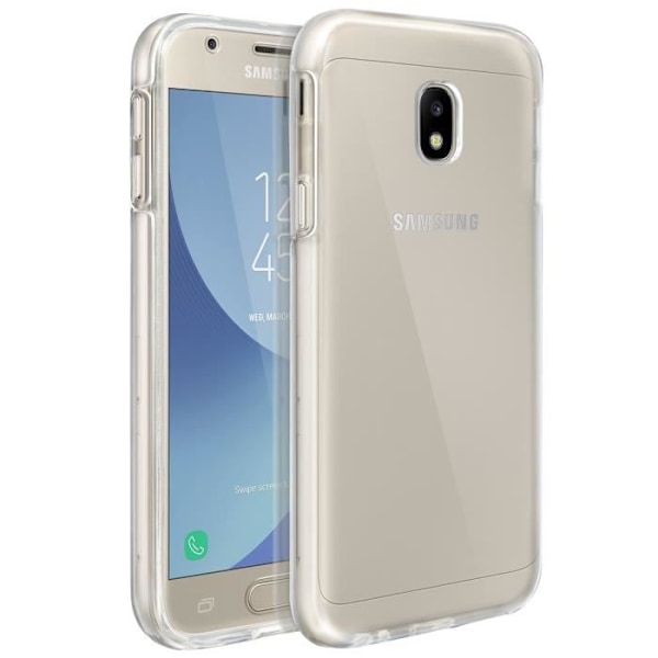 Kotelo - AVIZAR - Galaxy J3 2017 - Täysi suoja - Erittäin läpinäkyvä Transparent