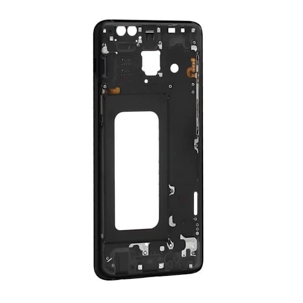 Central chassis til Samsung Galaxy A8 2018 - AVIZAR - Sort erstatningsdel Svart