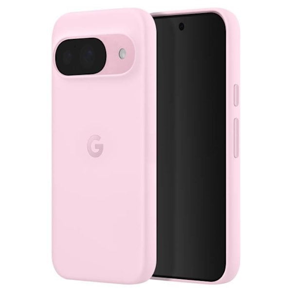 Original Google Pixel 9 och 9 Pro Fodral Matt Soft Touch Protected Camera Google Powder Pink Rosa