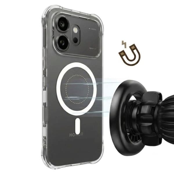 Coque til Honor 600 Stødabsorberende Magnetisk Forstærket Transparent Vit
