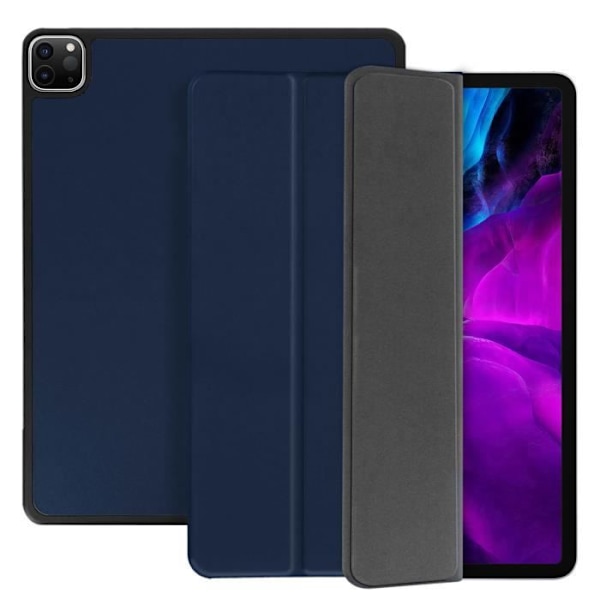 iPad Pro 12.9 Etui - AVIZAR - 2020/2018 - Økologisk læder - Videostøtte - Tyndt design Blå