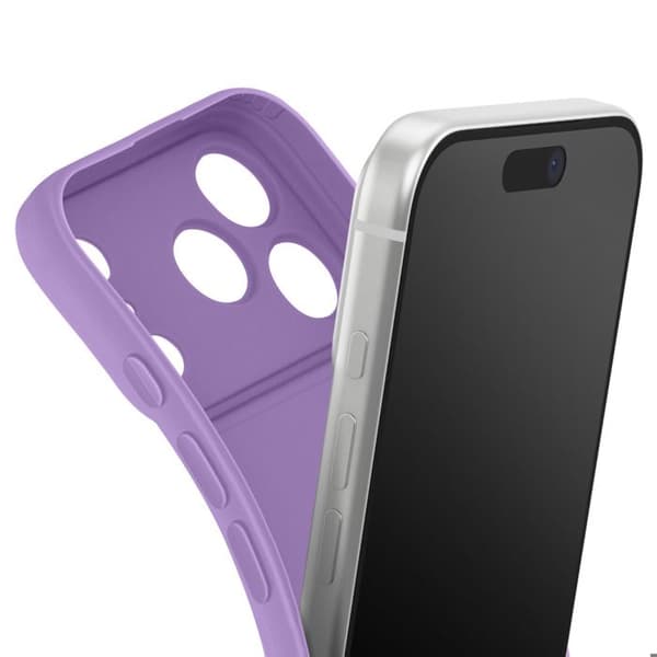 Cover - ADVARSEL - iPhone 17 Pro Max - Blødt Silikone - Lilla - Forstærkning til Kamera Lila