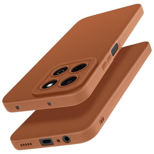 Coque til Honor 200 Smart Silikone Mat Kamera Beskyttet Brun kastanj