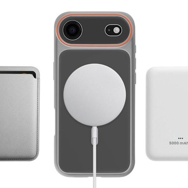 MagSafe-cover til iPhone iPhone Air Beskyttelse Bi-materiale Hård Bagside Grå Grå