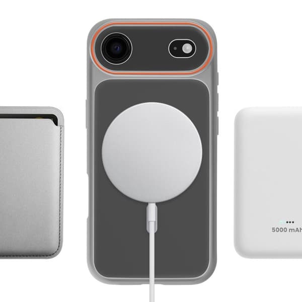 MagSafe-skal för iPhone iPhone Air Skydd Bi-material Hård Baksida Grå Grå