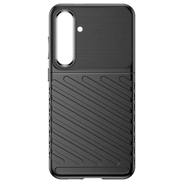Pehmeä kotelo Samsung Galaxy S24 Plus -puhelimelle liukuestejuovainen design musta Svart