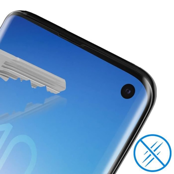Skyddande film - Samsung - Galaxy S10 - Flexibelt latex - Transparent - Repellerande mot repor Transparent