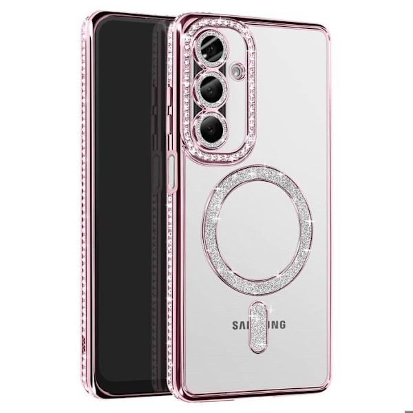 Coque Diamant för Samsung Galaxy A26 MagSafe Contour Strass Rosa Rosa