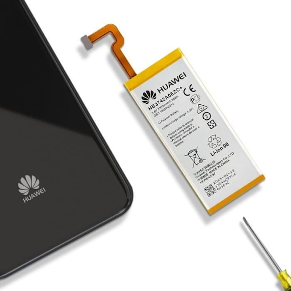 Internt batteri til Huawei P8 Lite - AVIZAR - HB3742A0EZC+ - Kapacitet 2200mAh - Lithium Ion - 3,7 V Vit