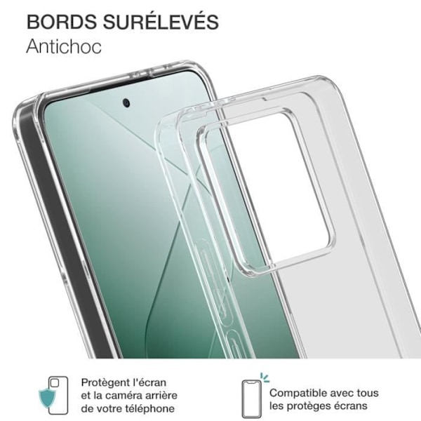 Coque - BIGBEN - Xiaomi 14T - Flexibel - Anti-gulning - Transparent Transparent