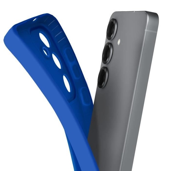 Coque för Samsung Galaxy S25 Plus Silikon Mjuk Kamera Blockerad Blå Blå
