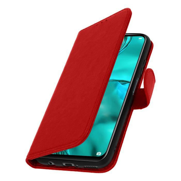 Étui Huawei P40 Lite - AVIZAR - Heltäckande Fodral - Röd - Silikongel - Stöd Funktion Röd