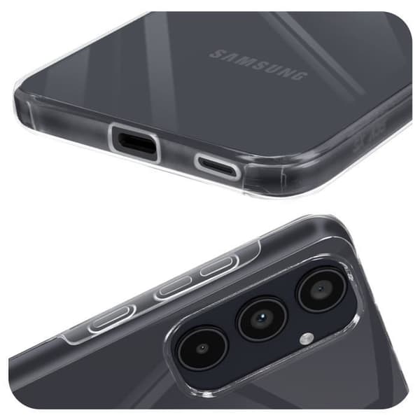 AVIZAR Fuldt etui til Samsung A55 - Hård og blød Transparent Touch Front - Ultra-resistent Transparent