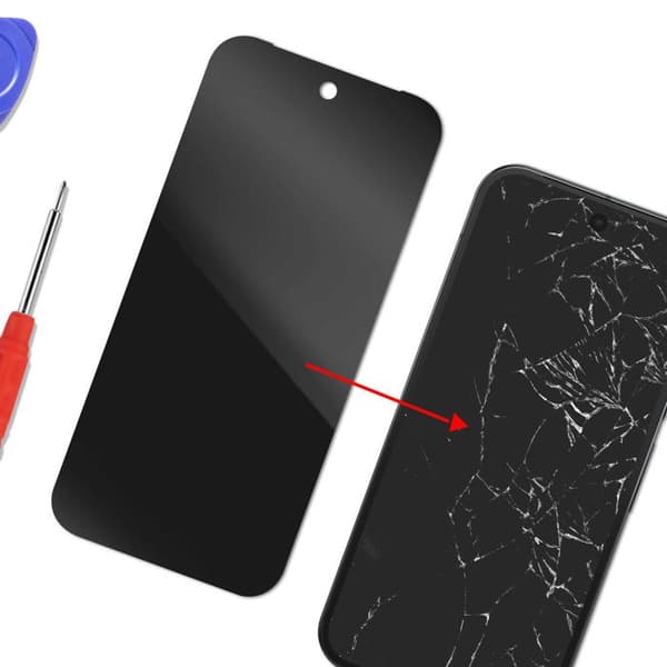 LCD-skærm med erstatningsberøringsglas til Google Pixel 10 Pro Sort Svart