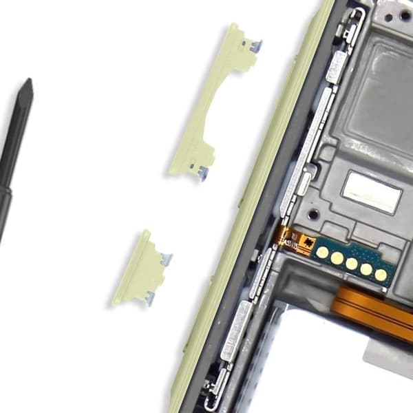 Strömbutton och Volymknapp för Samsung Galaxy A35 5G Grön Grön