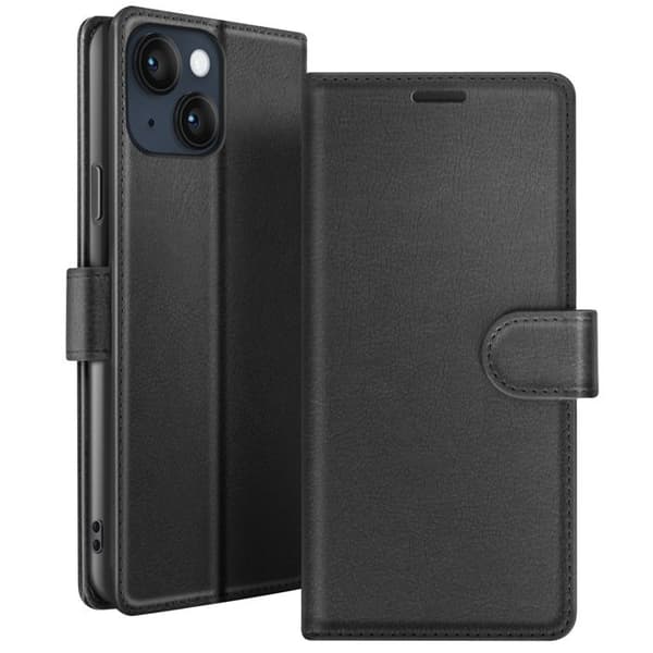 Etui til iPhone 14 Plus - Zanaé - Sort - Vandret Støtte - Magnetlås Svart