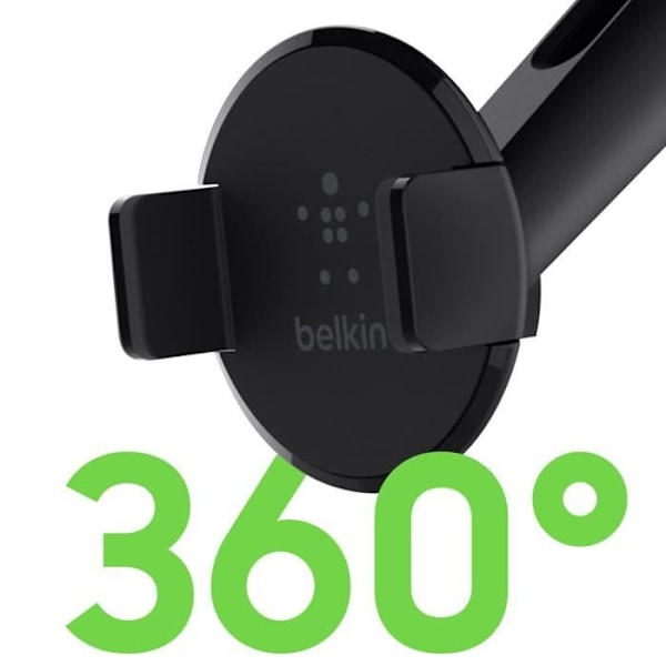 Autoteline - BELKIN - Imukuppi - 360° kääntyvä - Yleiskäyttöinen - Integroitu kaapelisäilytys Svart
