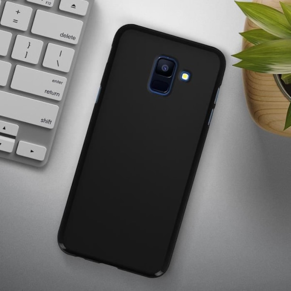 Coque - Samsung - Galaxy J6 - Silikonegel - Antitrace - Fleksibel Svart