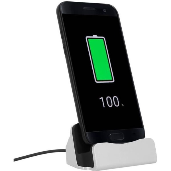 Dockningsstation för smartphone Charge &amp; Synchro USB typ C-kontakt - Silver