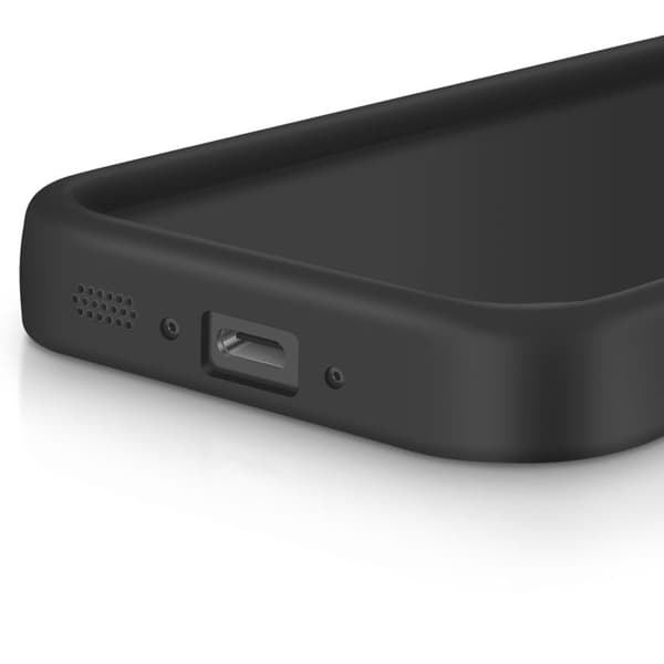 Silicone Soft Touch Cover til Galaxy A37 med Hævede Kanter Sort Svart