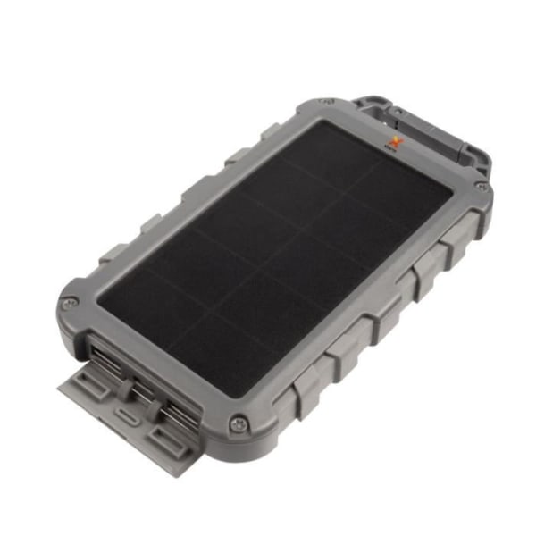 Solar Powerbank 10000mAh 20W 2x USB + USB-C LED-lampa Xtorm Fuel Series Grå