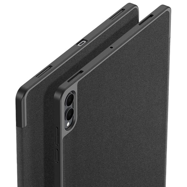 Etui til Samsung Galaxy Tab S12 Plus Domo Tri-Fold Stødabsorberende Dux Ducis Sort Svart