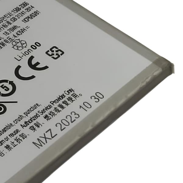 Batteri til Smartphone Galaxy A42 5G Li-Polymer 3.86V 5000mAh 19.3Wh Sølv Grå