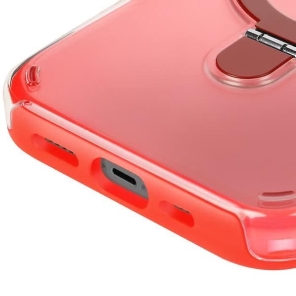 Coque MagSafe - Antichok - iPhone 15 Pro Max - Rød - Folds support - Bimateriale Röd