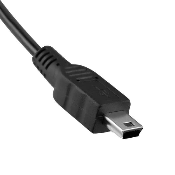 Biloplader - AVIZAR - Mini USB - 1000mA - Hurtig opladning - Sort Sort