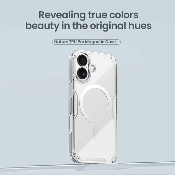 iPhone 17 - TPU+PC kuori, läpinäkyvä, MagSafe kuori Transparent