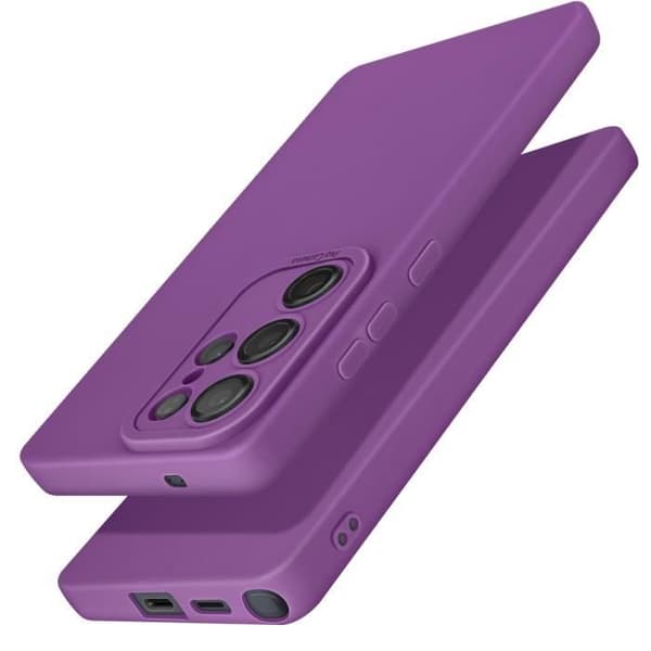 Coque - Samsung - Galaxy S25 Ultra - Silikonipehmeä - Naarmunsuojava - Pehmeä kosketus Lila
