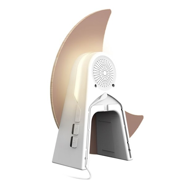 Musikalisk Bluetooth Nattlampa 9W LULA Måne Justerbar BigBen Vit Vit