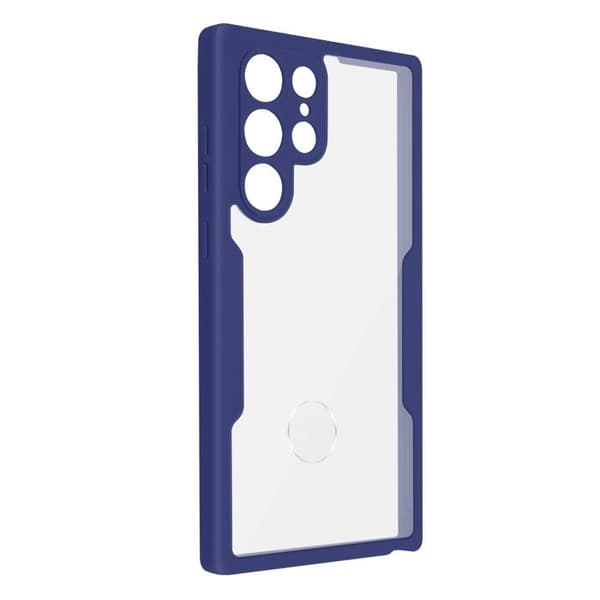 Integralt cover - AVIZAR - Samsung Galaxy S22 Ultra - Plexiglas - Polymer - Blå Blå