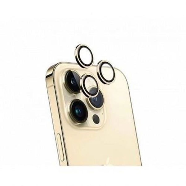 Kameraskydd för iPhone - FORCE GLASS - Ultrabeständigt - Härdat glas - Gult - Guld