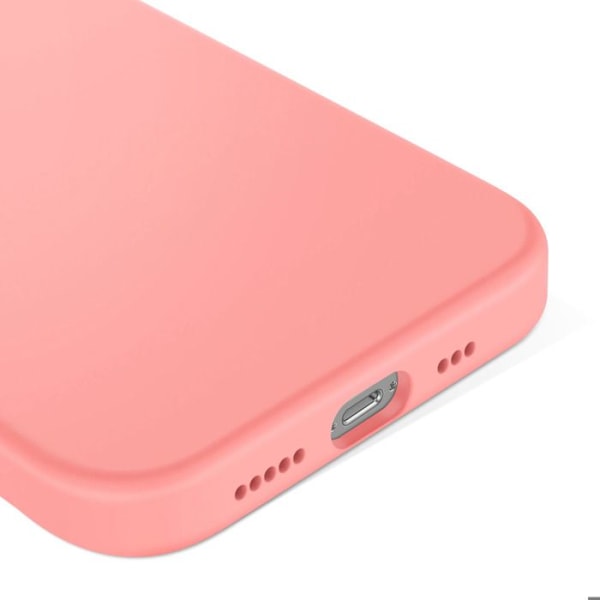Coque pour iPhone 16e MagSafe Antimicrobe Soft Touch Decoded Rose Poudré Rosa