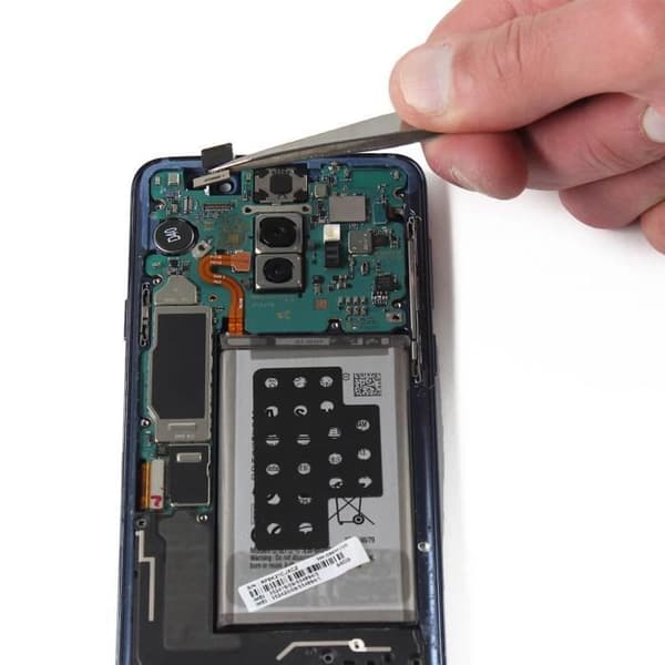 Frontkamera för Samsung Galaxy S9 Plus Frontlinsmodul + anslutningskabel Svart