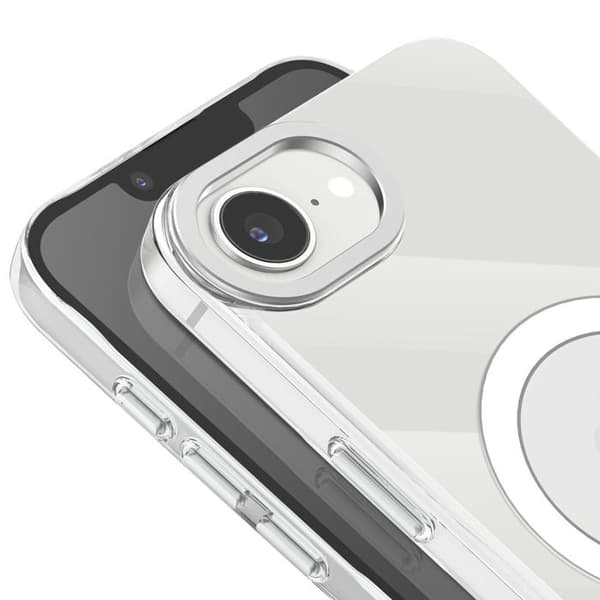 Coque til iPhone 16e - Decoded - MagSafe - Anti-ridser - Sort Transparent Svart