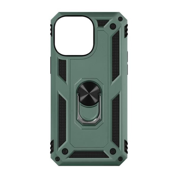 iPhone 15 Pro kuori - AVIZAR - ArmoRing - Iskunkestävä - Pyörivä rengas - Magneettisesti yhteensopiva Grön