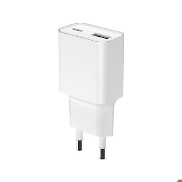 Power Delivery GaN USB-A/USB-C 30W Laturi Valkoinen Vit