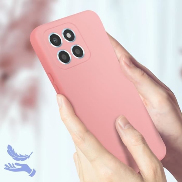 AVIZAR Beskyttelsesetui til Honor X6 og Honor X8 5G - Pink - Halvstivt - Blødt berøring Rosa