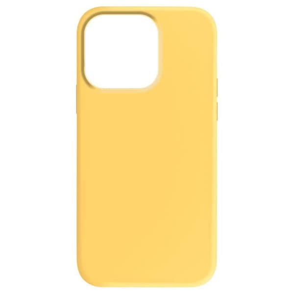 Fodral till iPhone 15 Pro Max Halvstyv inredning Microfiber Moxie Yellow Gul