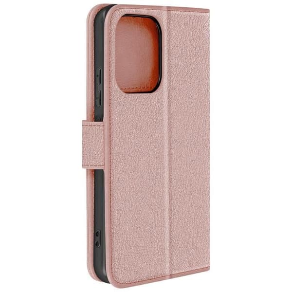 Kotelo Xiaomi Redmi Note 13 4G -lompakolle ja videotelineen samppanjavaaleanpunaiselle Ros