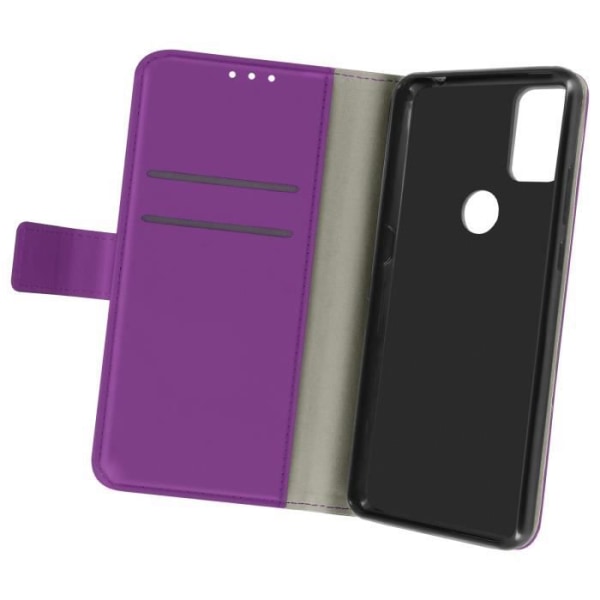 Housse - AVIZAR - Alcatel 3X 2020 - Similläder med struktur - Stödfunktion - Lila Lila